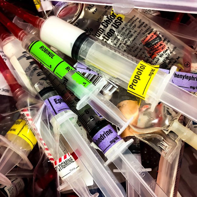 Medication labels for syringes Site Title