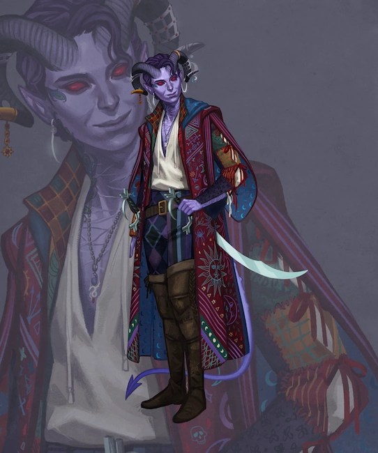 🎲 Critical Role Mollymauk Tealeaf Minecraft Skin