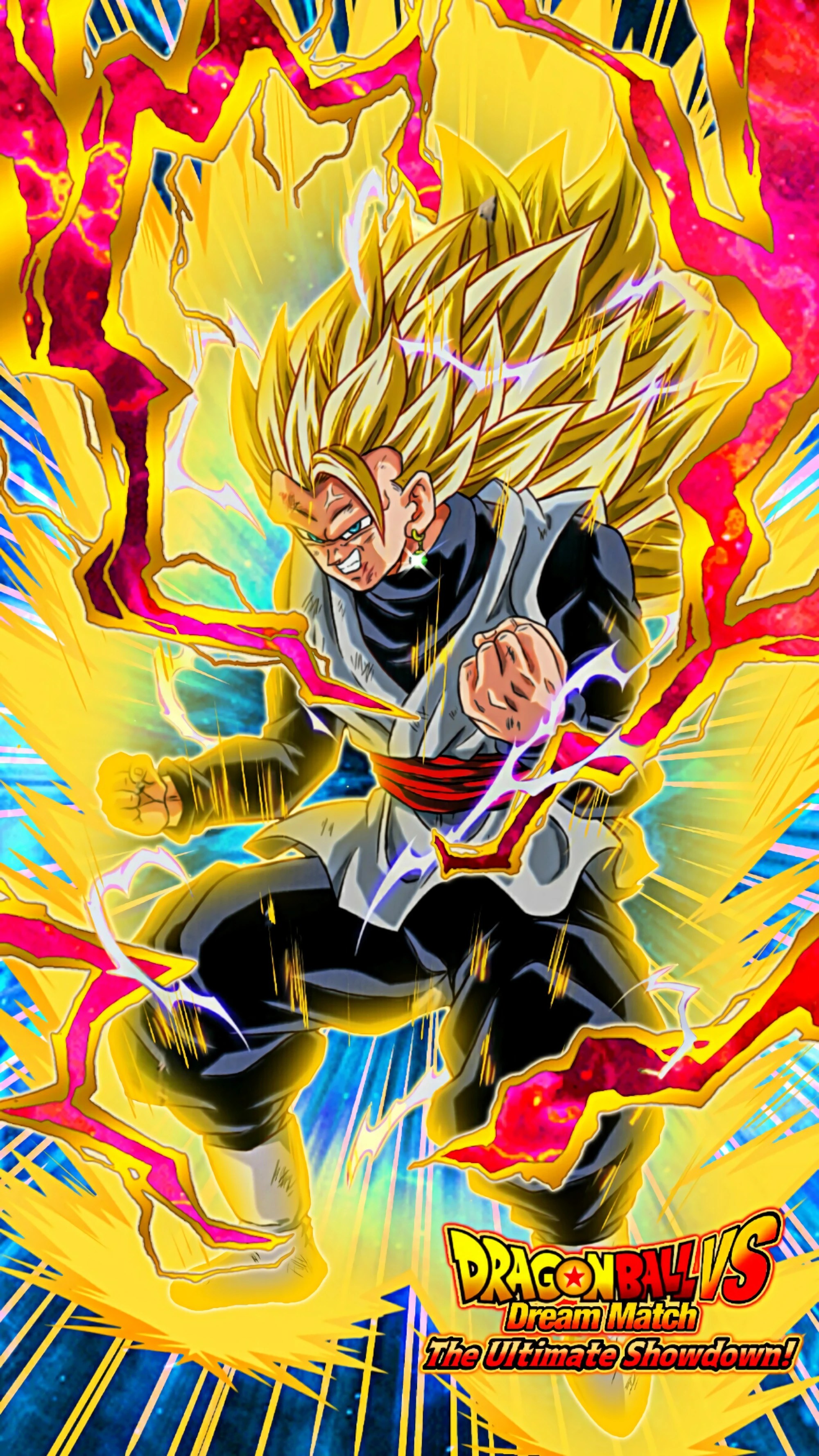 Legendary Darkness Super Saiyan 3 Goku Black - Gel French Manicure
