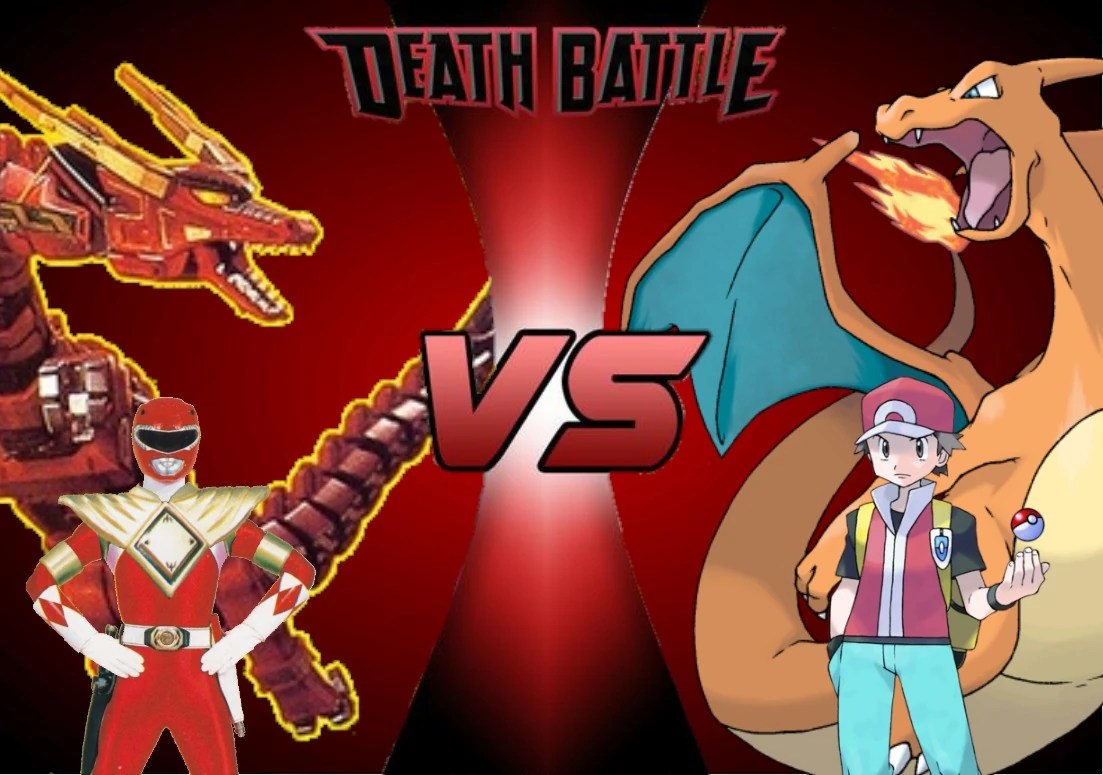 Red Ranger & Red Dragon Thunderzord vs Red & Charizard Death Battle