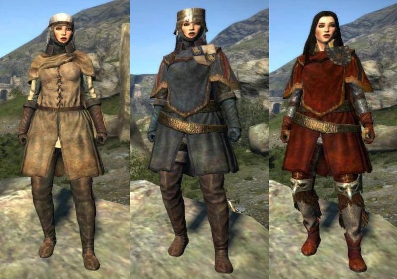 Armor Clothing and Weapon Sets