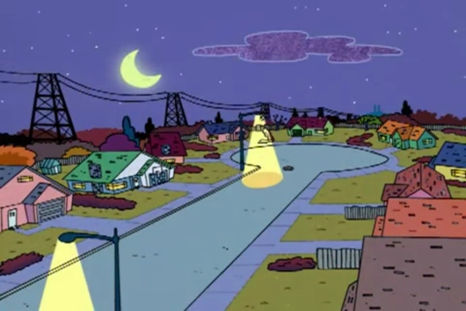 Image Cul de sac night.PNG Ed, Edd N Eddy Location Guide Wikia