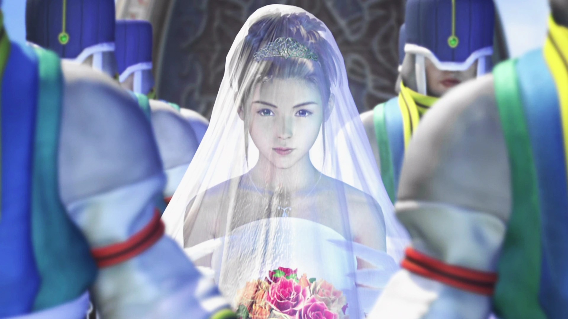 final fantasy 10 yuna wedding dress - Gel French Manicure