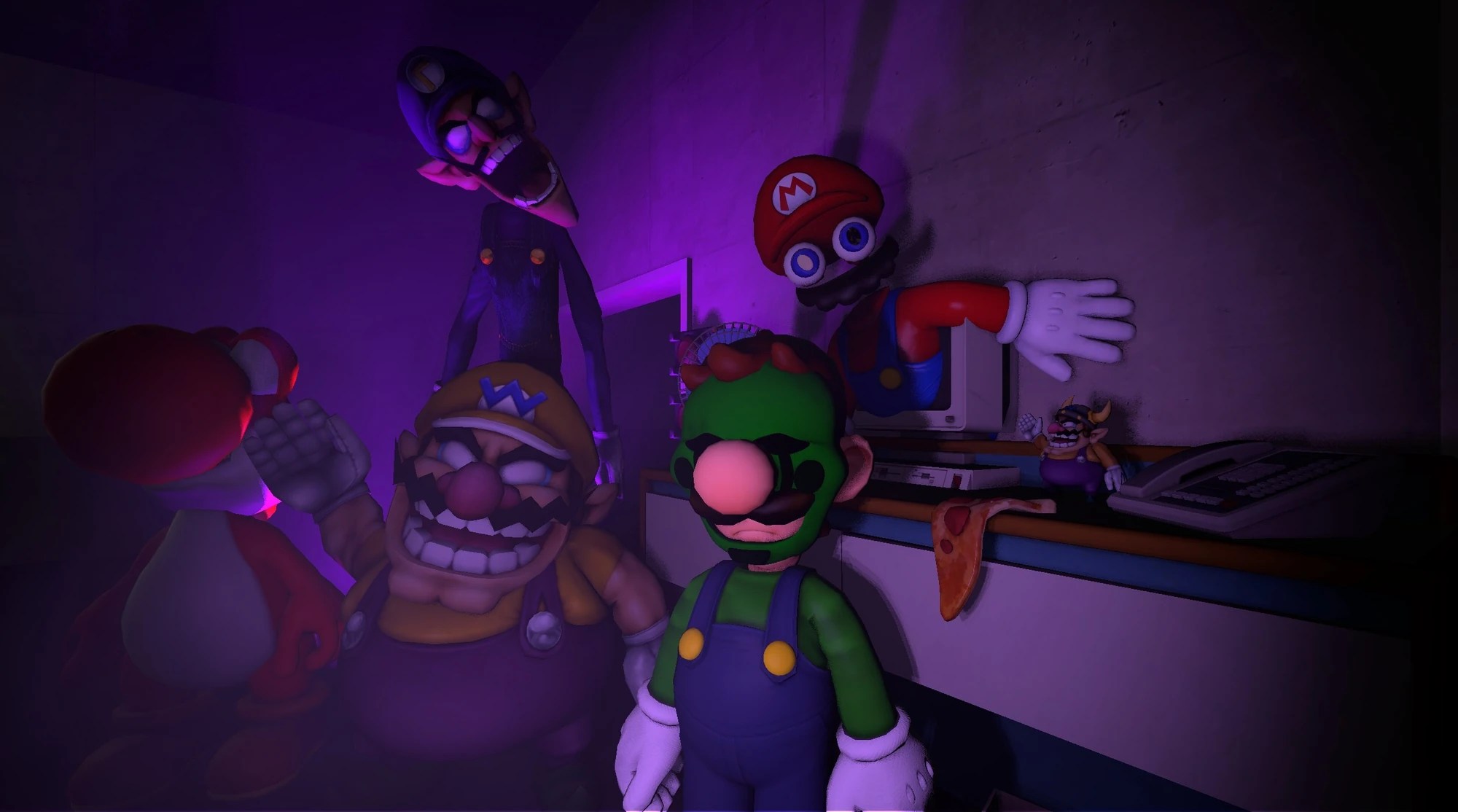 Five Nights at Wario&#039,s Remastered (Old) Five Nights At Warios