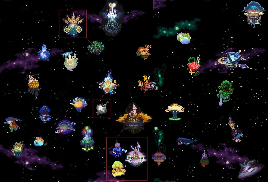 Kingdom Hearts World Map Image KH World Map.png Kingdom Hearts Fan Fiction FANDOM powered