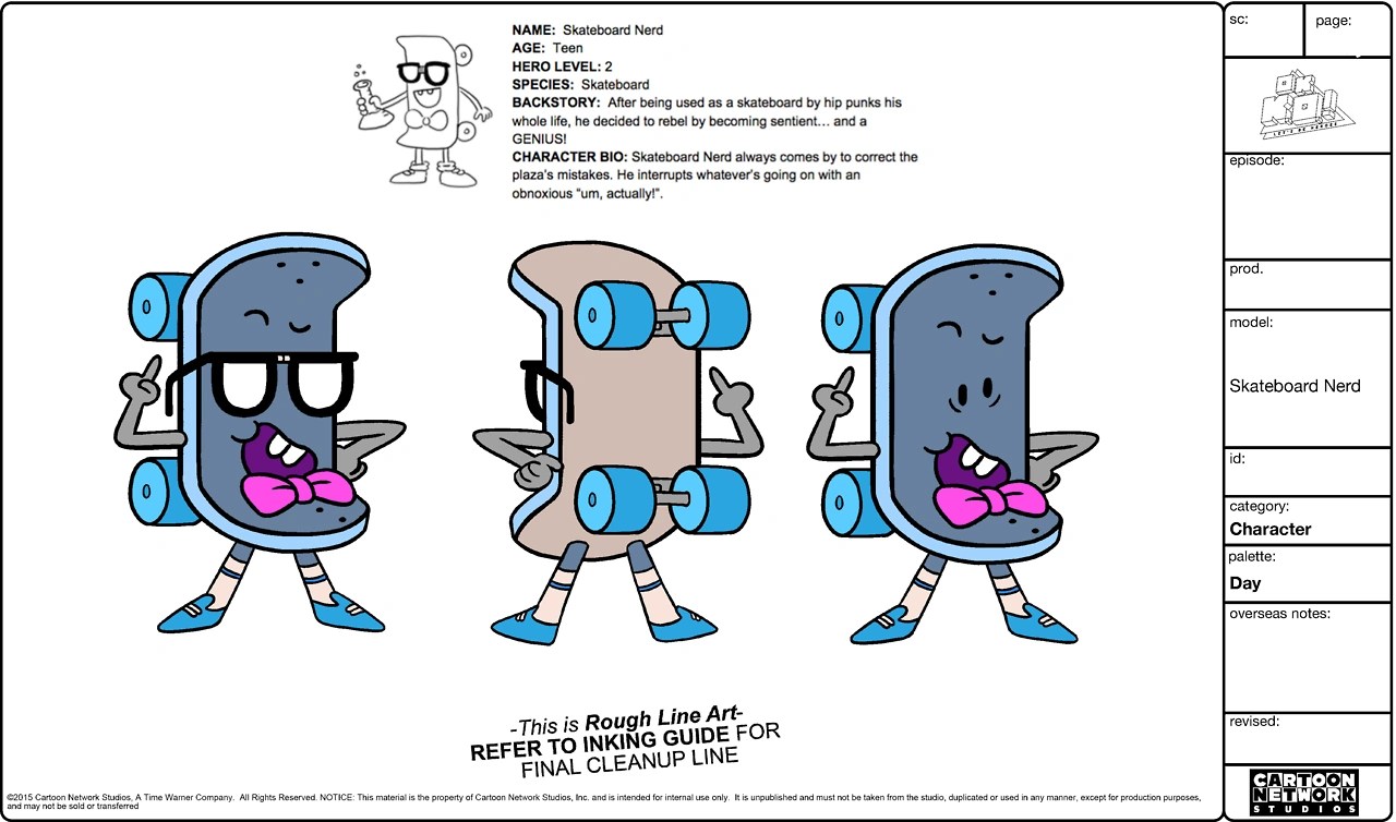 Image Skateboard Nerd Model.png OK K.O.! Wiki FANDOM powered by Wikia