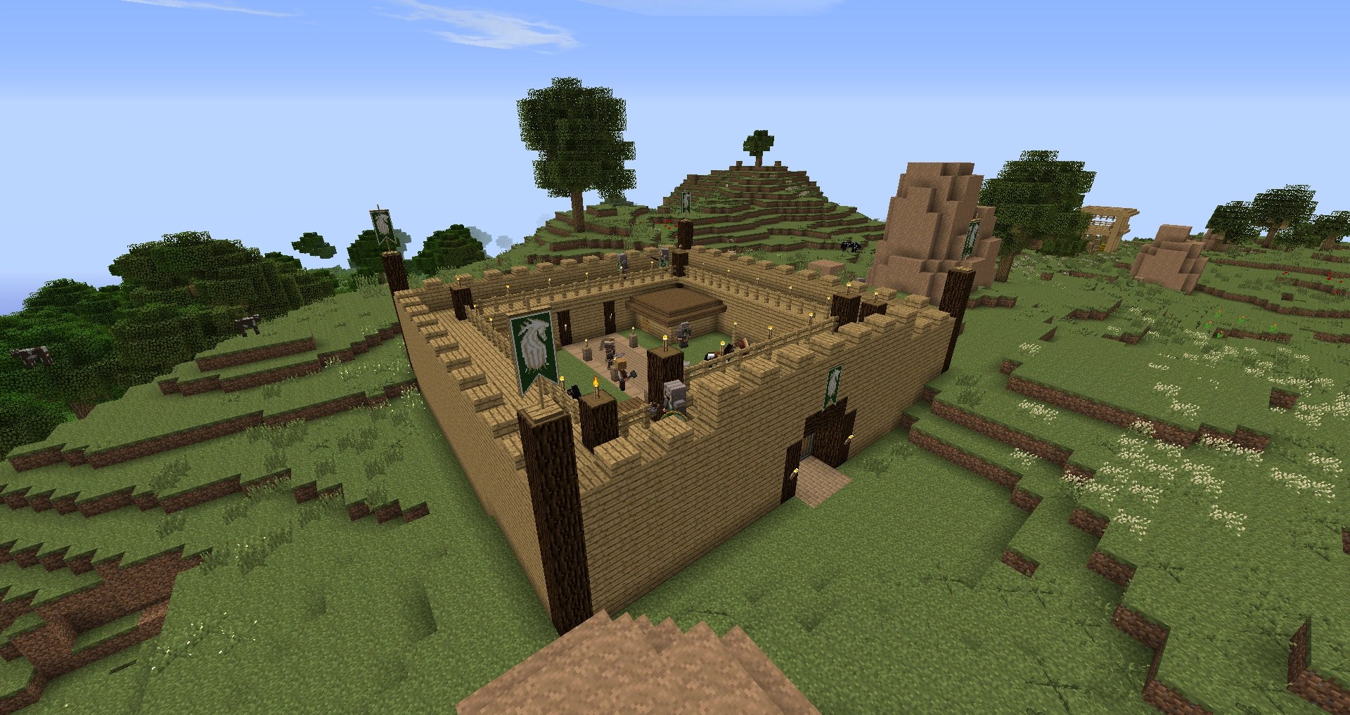 Rohan Fortress The Lord of the Rings Minecraft Mod Wiki FANDOM