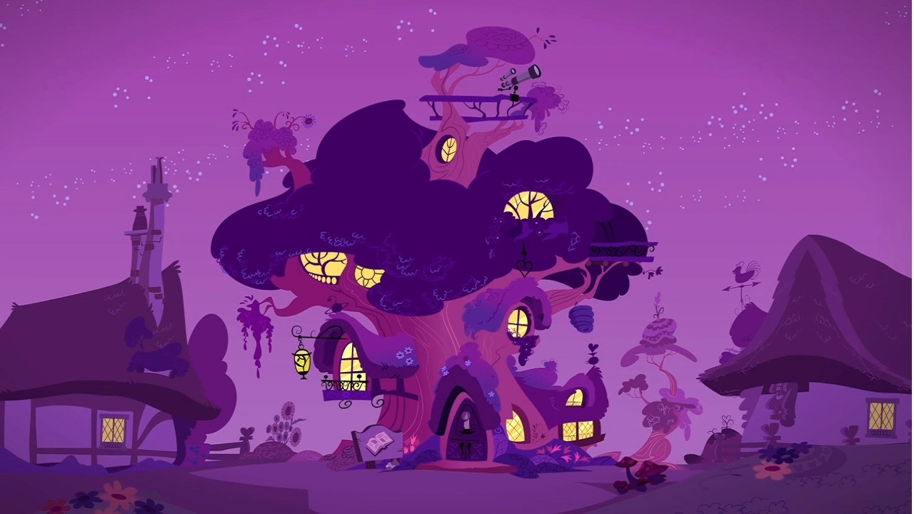Image Treehouse lights on S1E24.png My Little Pony Friendship is