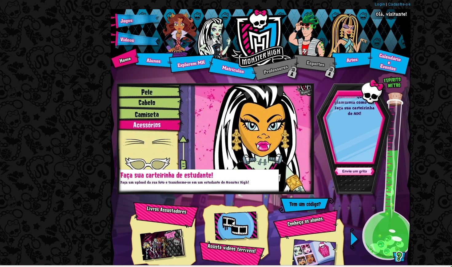 site oficial da monster high | Family Man Librarian