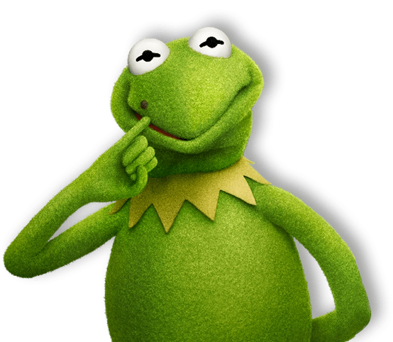 Kermit Looking Both Ways Frog Kermit Looking Two Both