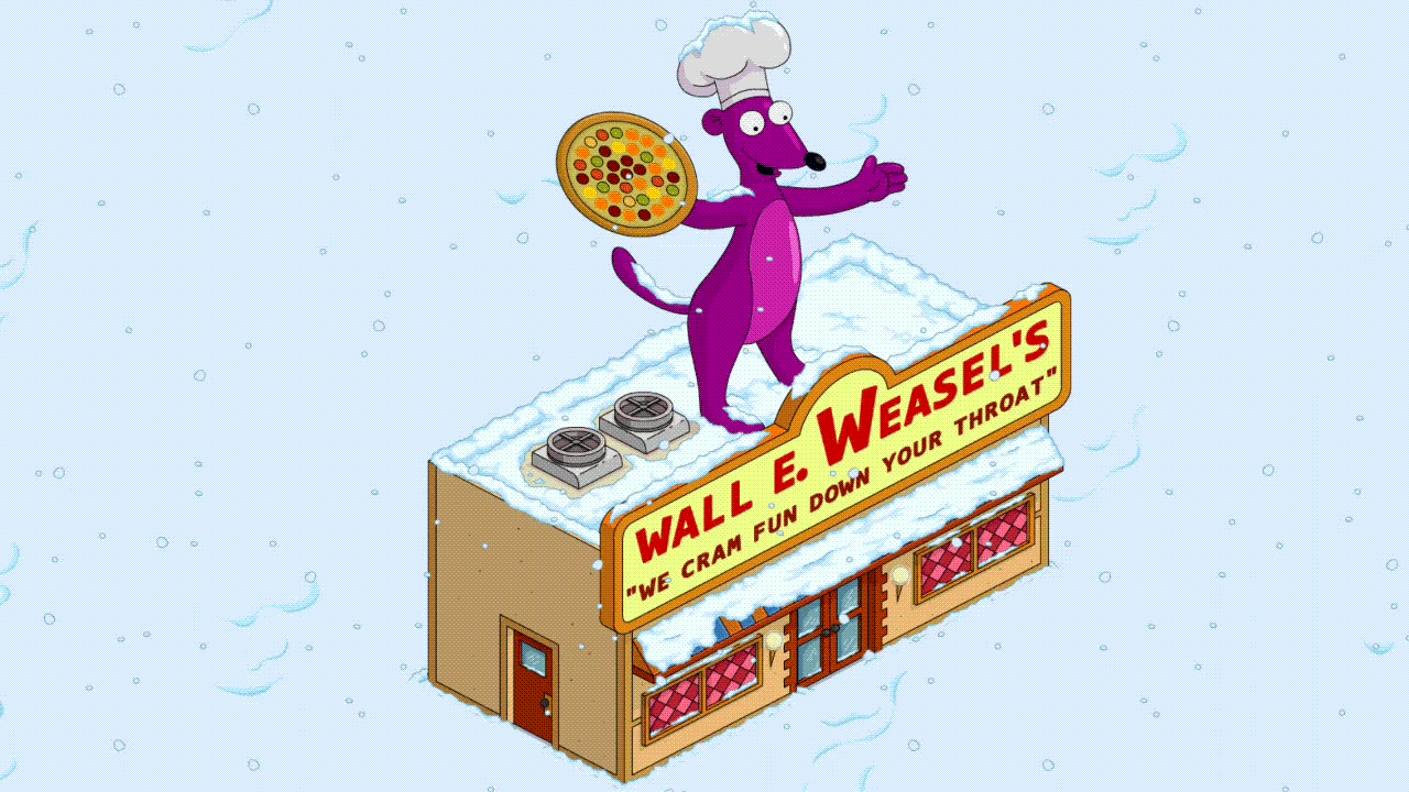 Image Wall E Weasel Animated.gif The Simpsons Tapped