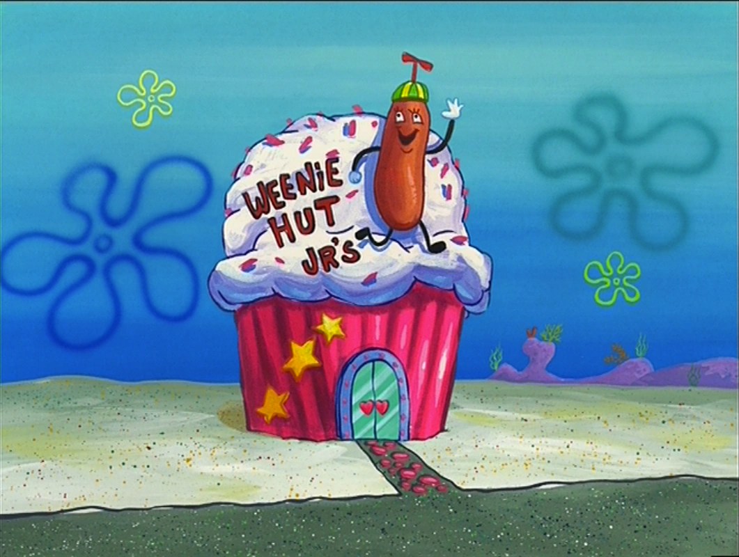 Patrick Star Ice Cream Cone Dive Spongebob Painting Spongebob