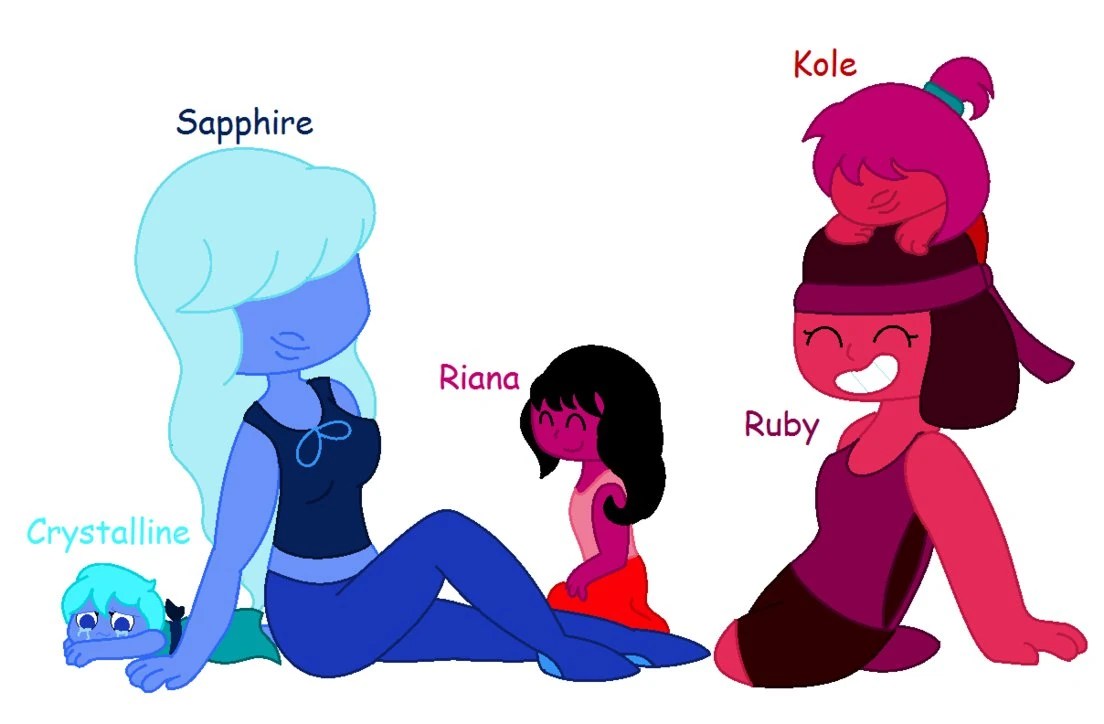 Image Ruby and Sapphire Gemlings.jpeg Steven Universe Fanon Wiki