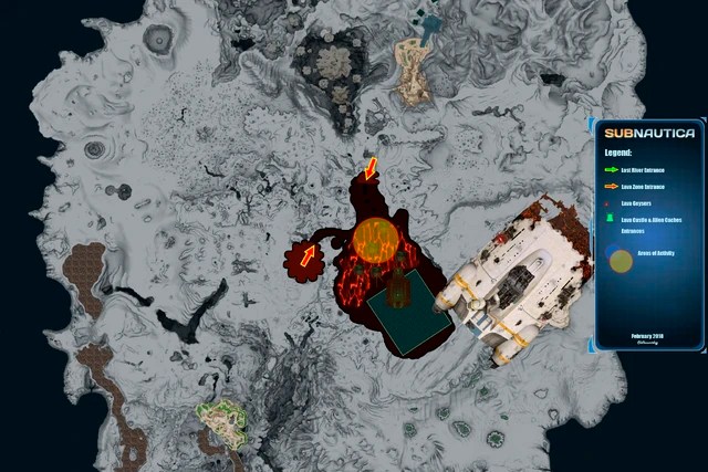 Obraz MAP Active Lava Zone.jpg Subnautica Wiki FANDOM powered by