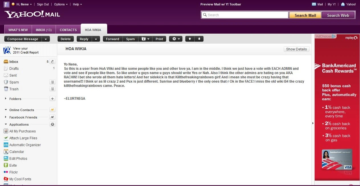 User blogNeneAndNate/Important Message A weird email House of