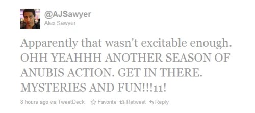 User blogRachim/Alex Sawyer Confirms Season 2 House of Anubis Wiki
