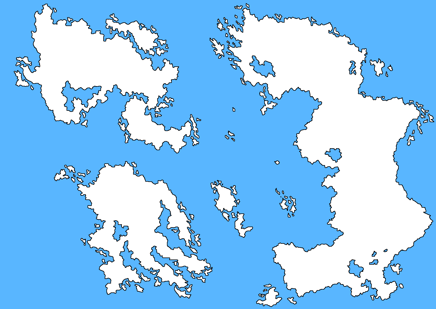 simple fantasy map outline