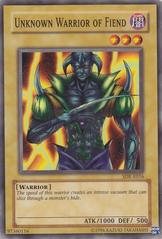 Card GalleryUnknown Warrior of Fiend YuGiOh! FANDOM