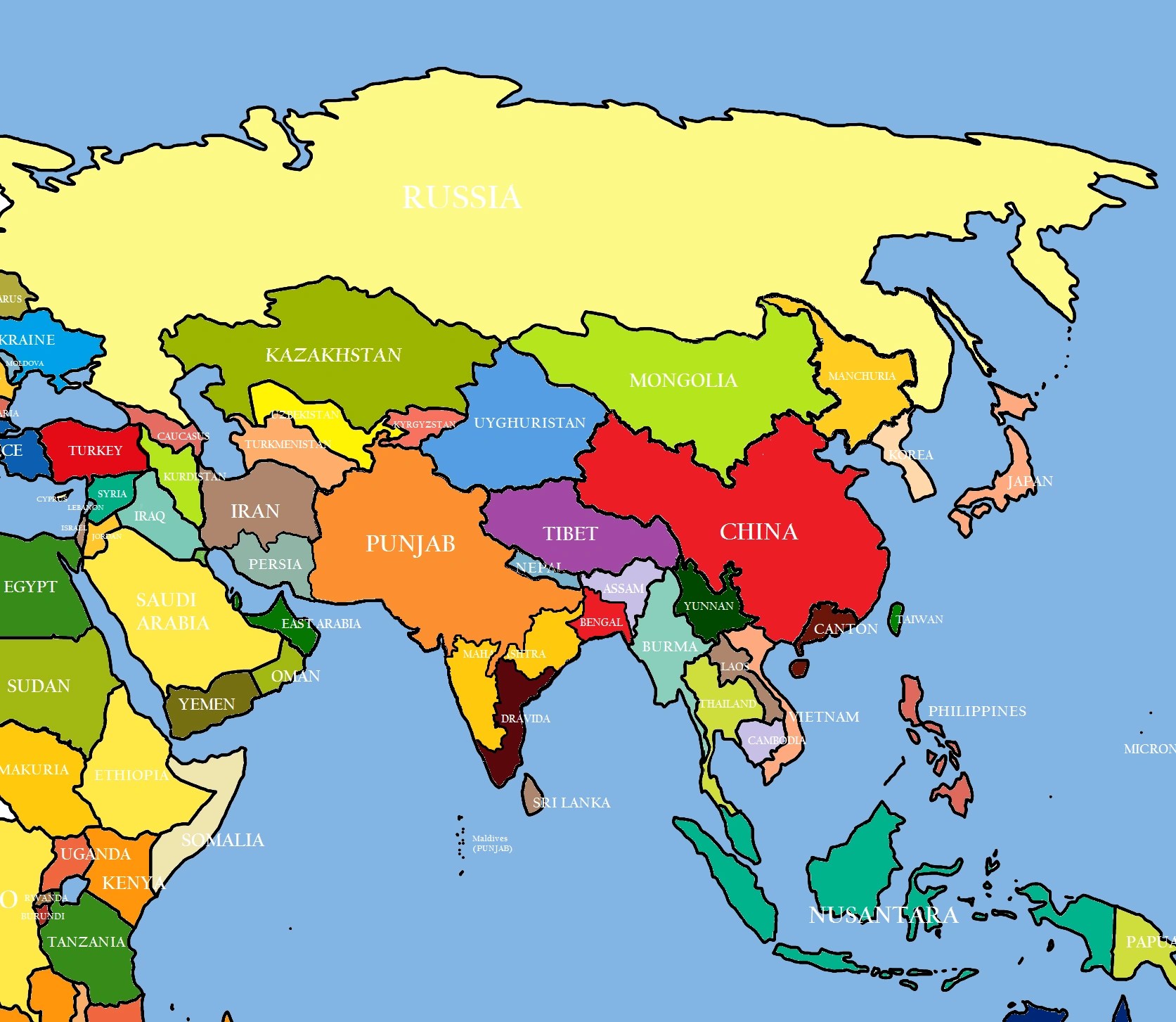 Tibet On Map Of Asia Tibet Map Asia