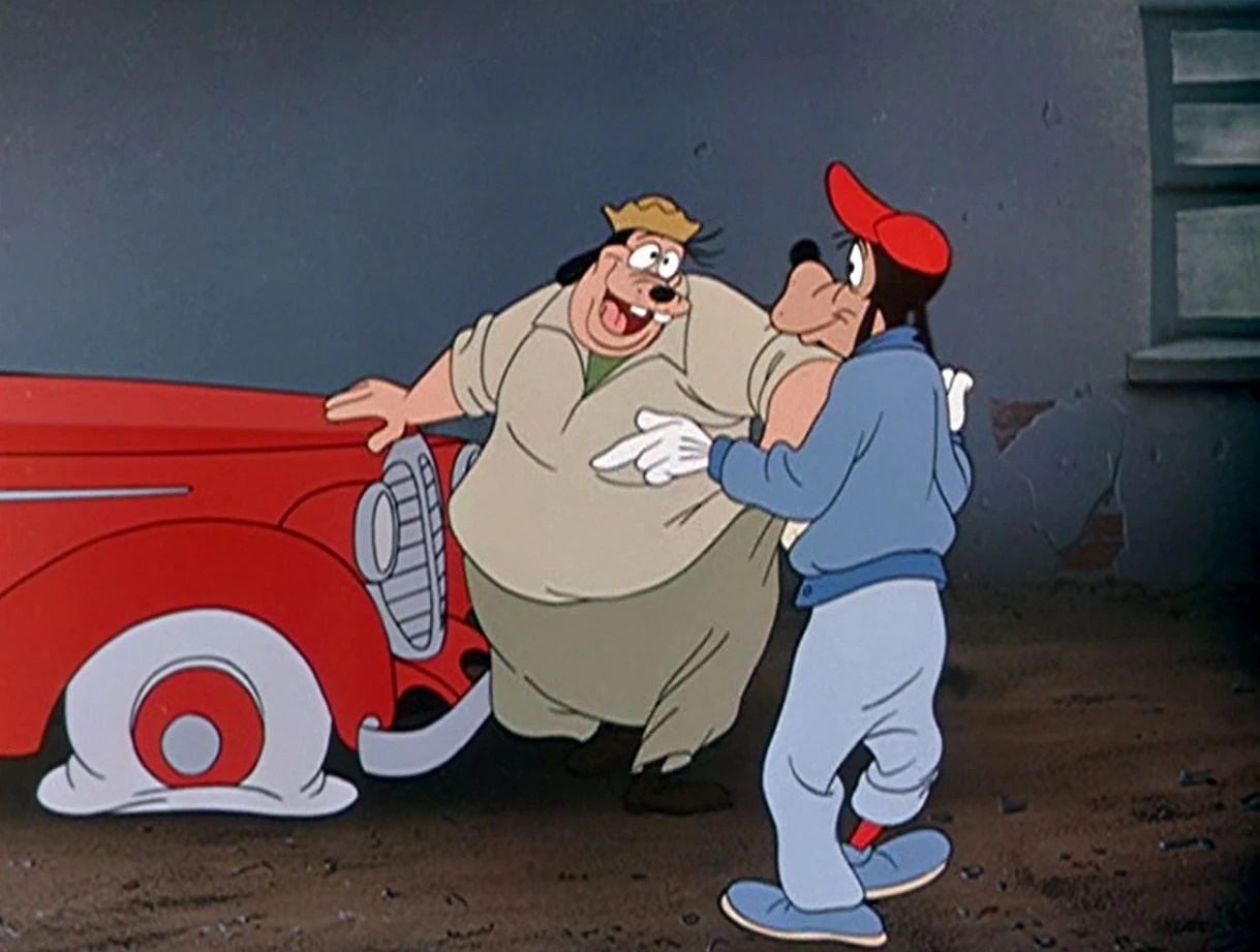 Image Goofy with a flat tire.jpeg Disney Wiki Fandom