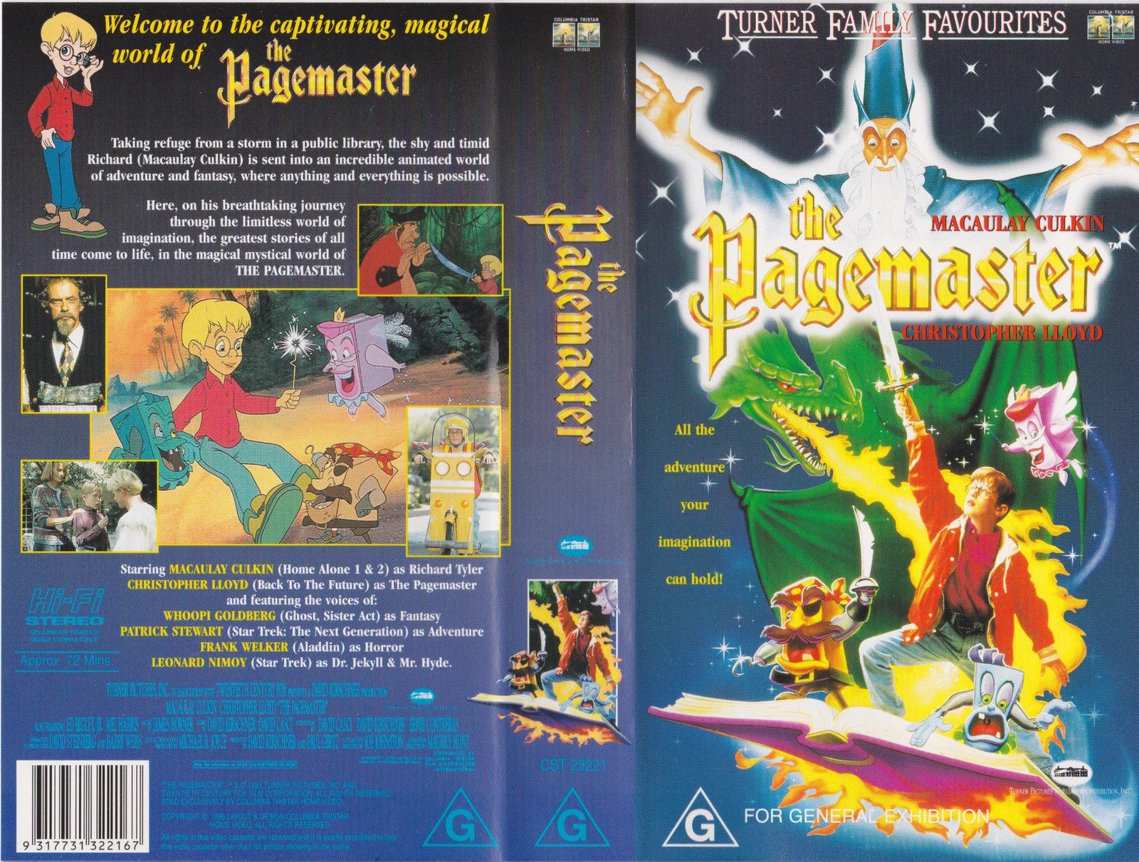 Opening To The Pagemaster 1995 Australian VHS (Turner Home