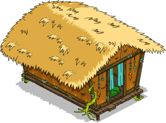 It would be more interesting to see some sort of mark making going on in the background, or even if colin just zoomed. Rigellian Tribal Hut | The Simpsons: Tapped Out Wiki ...