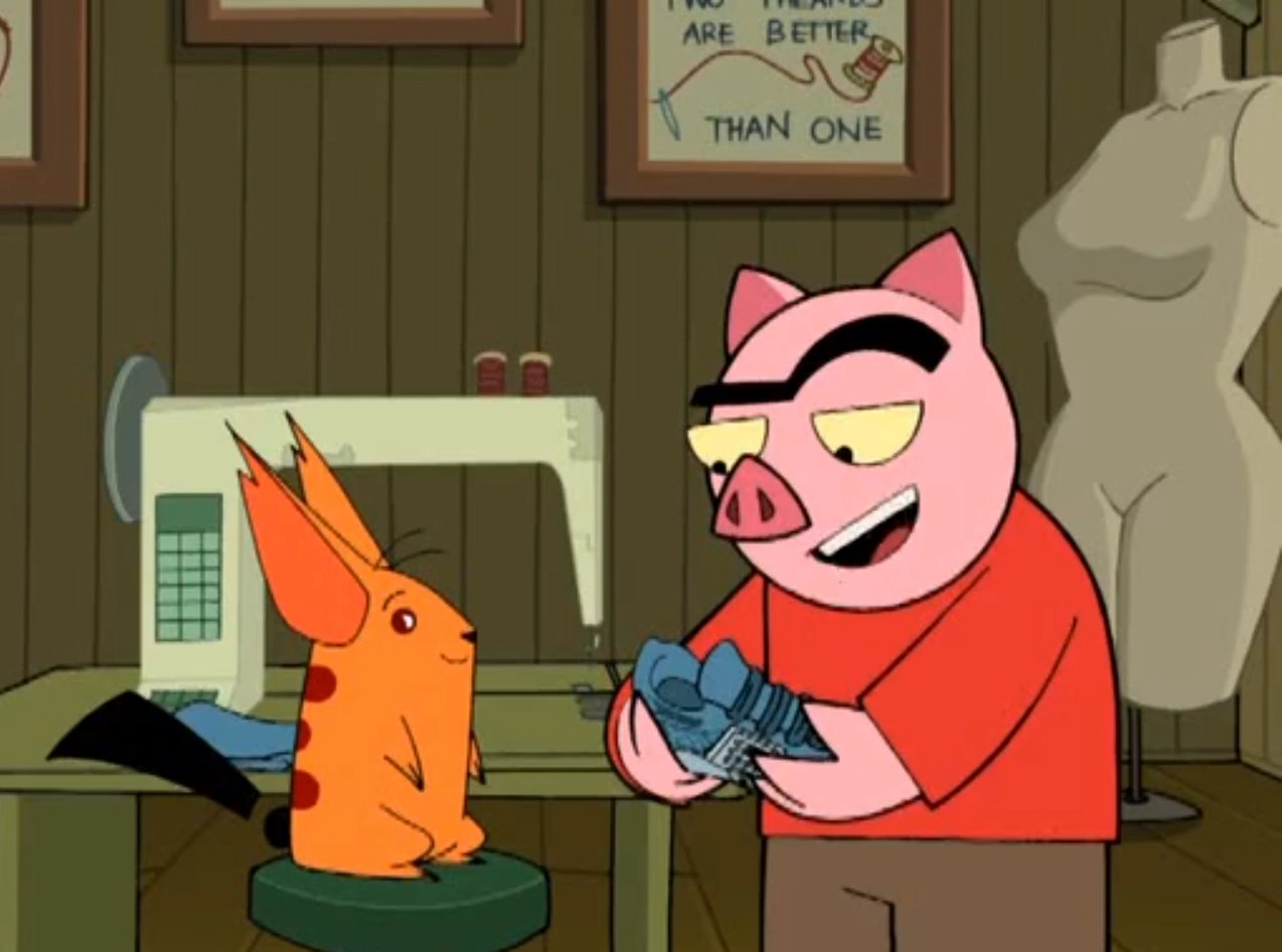 Image Spanky makes LingLing sew.png Drawn Together