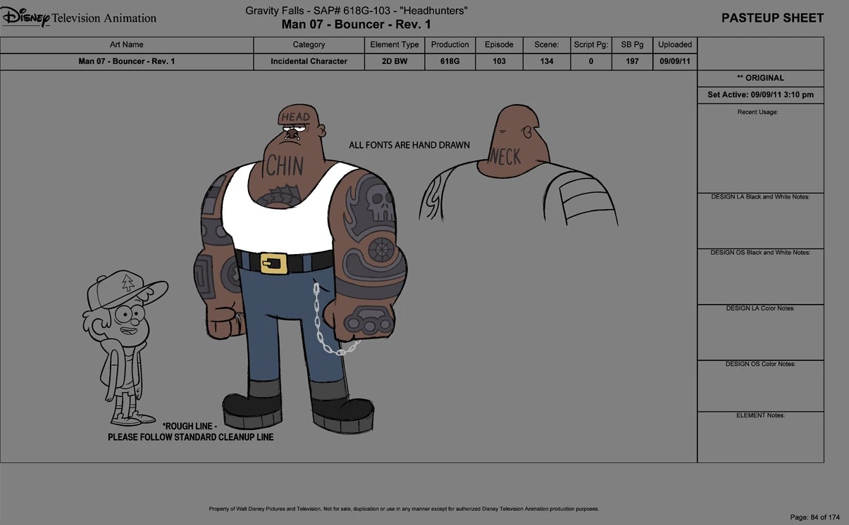 Image S1e3 bouncer character sheet.jpg Gravity Falls Wiki Fandom powered by Wikia