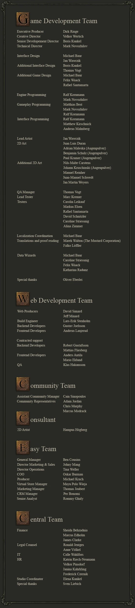 Credits Lord of Ultima Wiki FANDOM powered by Wikia
