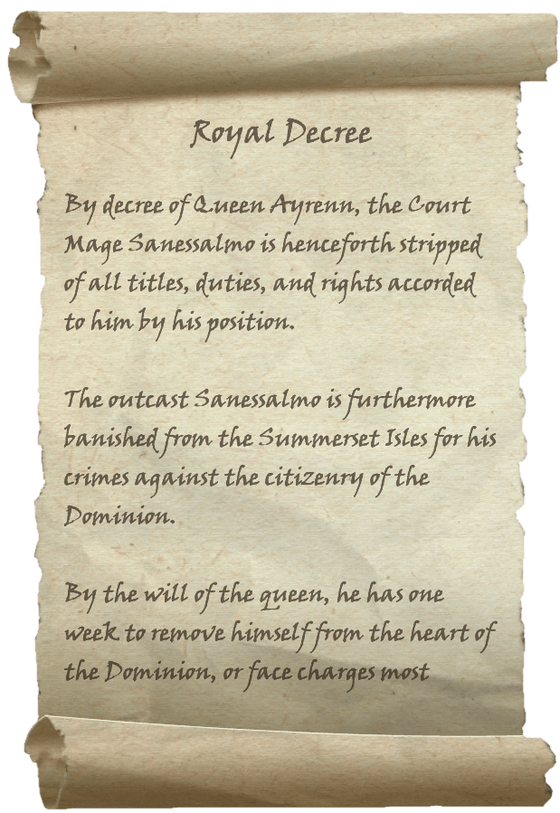 Royal Decree | Elder Scrolls | FANDOM powered by Wikia