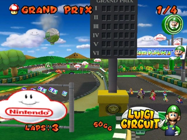 Luigi Circuit (GCN) Mario Kart Racing Wiki Fandom powered by Wikia