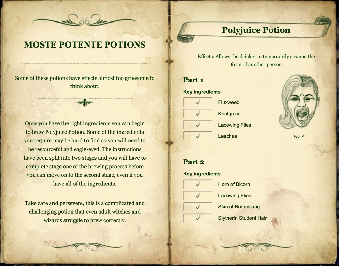 toutes les potions de harry potter