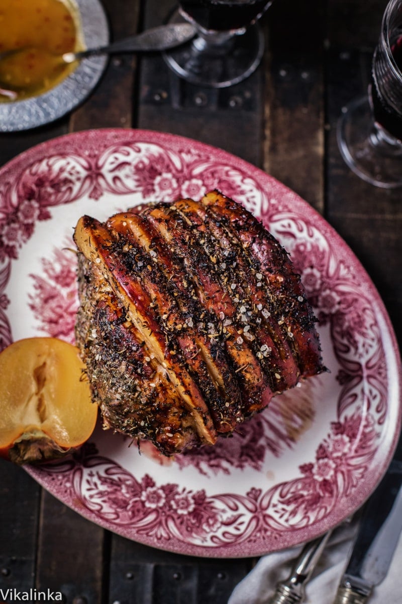 Pork Roast with Warm Persimmon Sauce Vikalinka