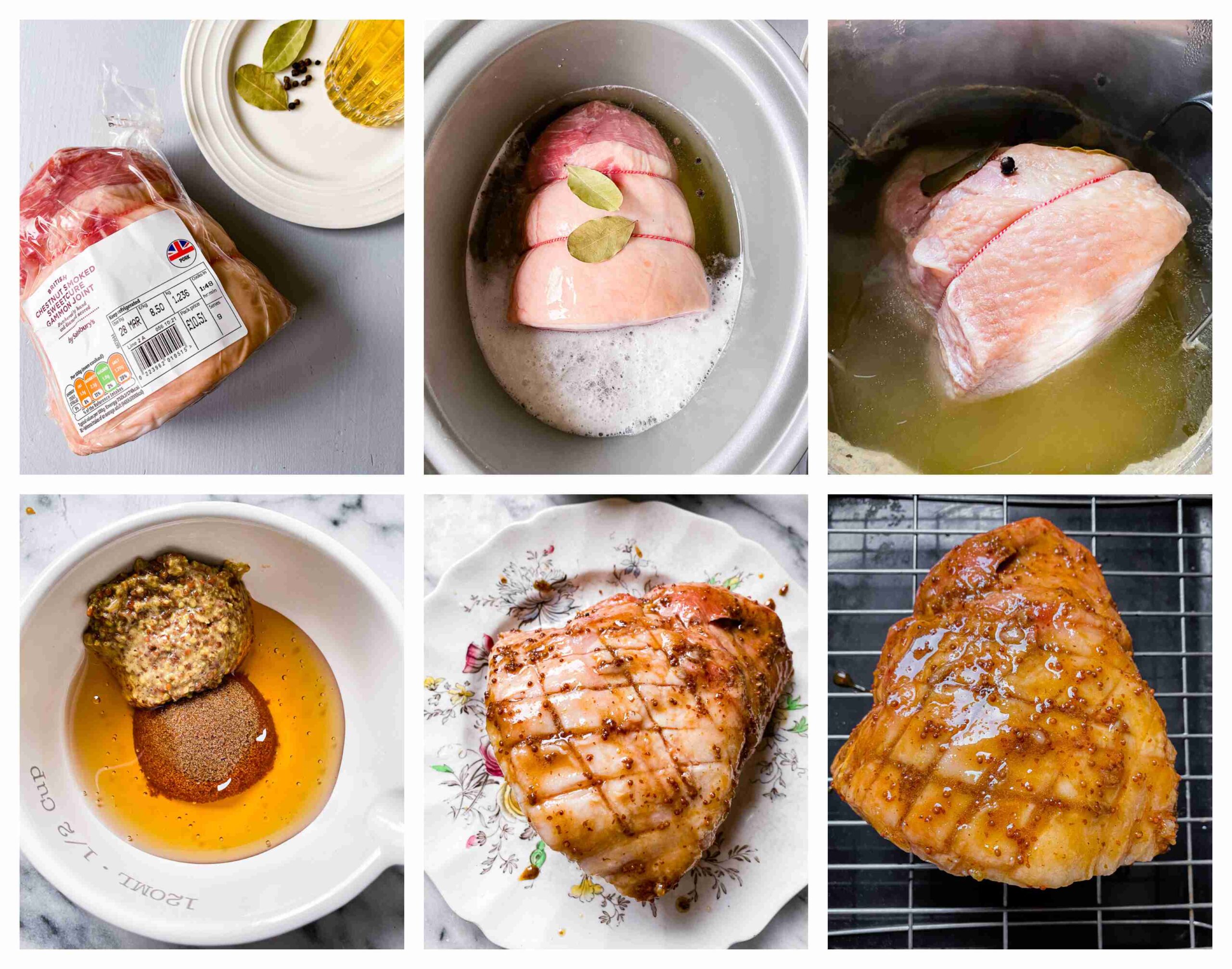 Slow Cooker Gammon (Honey Glazed Ham) Vikalinka