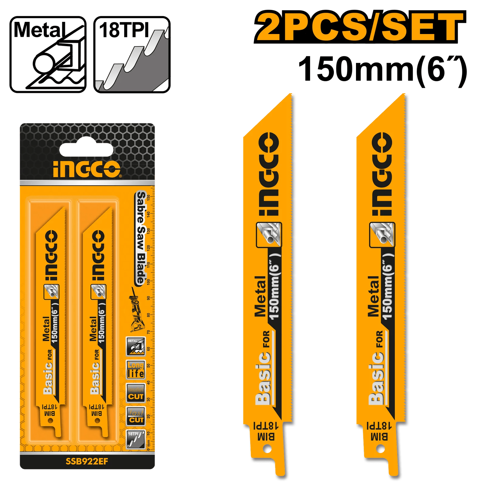 Ingco SSB922EF Reciprocating Saw Blade For Metal Vikas Tool Mart