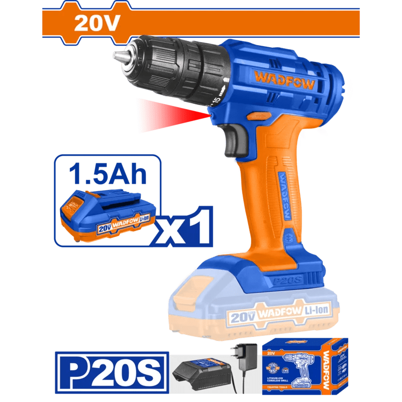 Wadfow WCDP511 20V Lithium ion Cordless Drill Vikas Tool Mart