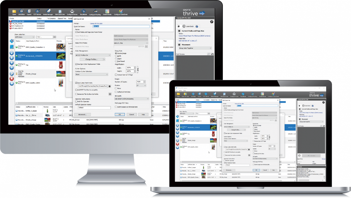 Onyx RIP RIP system workflow til flere printere vikiallo