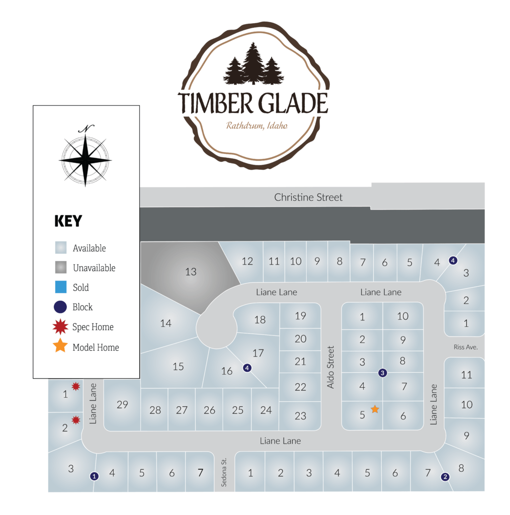 Timber Glade Rathdrum Neighborhood in North Idaho Viking Construction