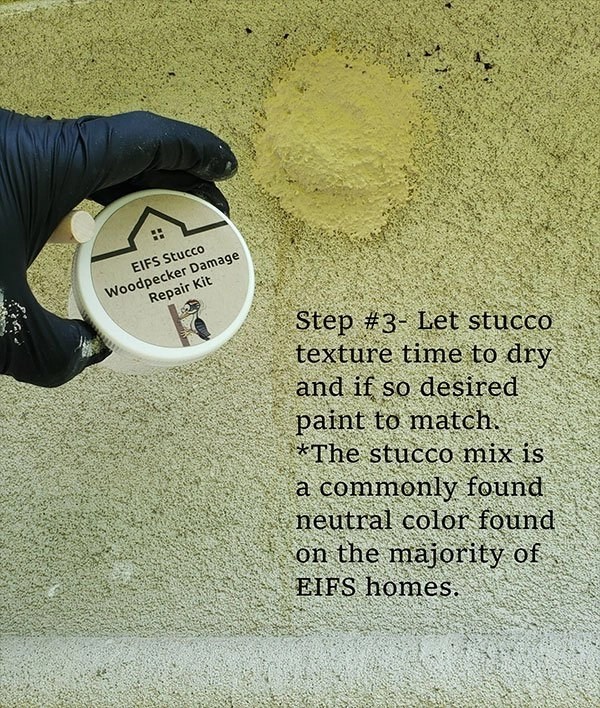 Woodpecker Stucco Repair Kit Easily Fix Stucco Woodpecker Damage