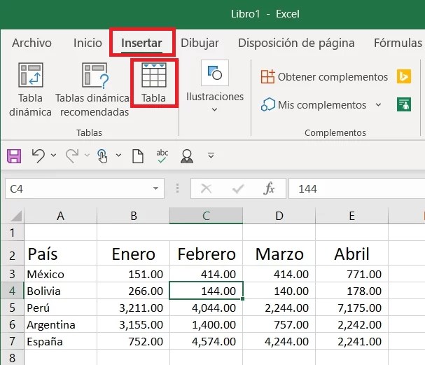 ℹ ¿Cómo hacer para que una tabla ocupe toda la hoja?
