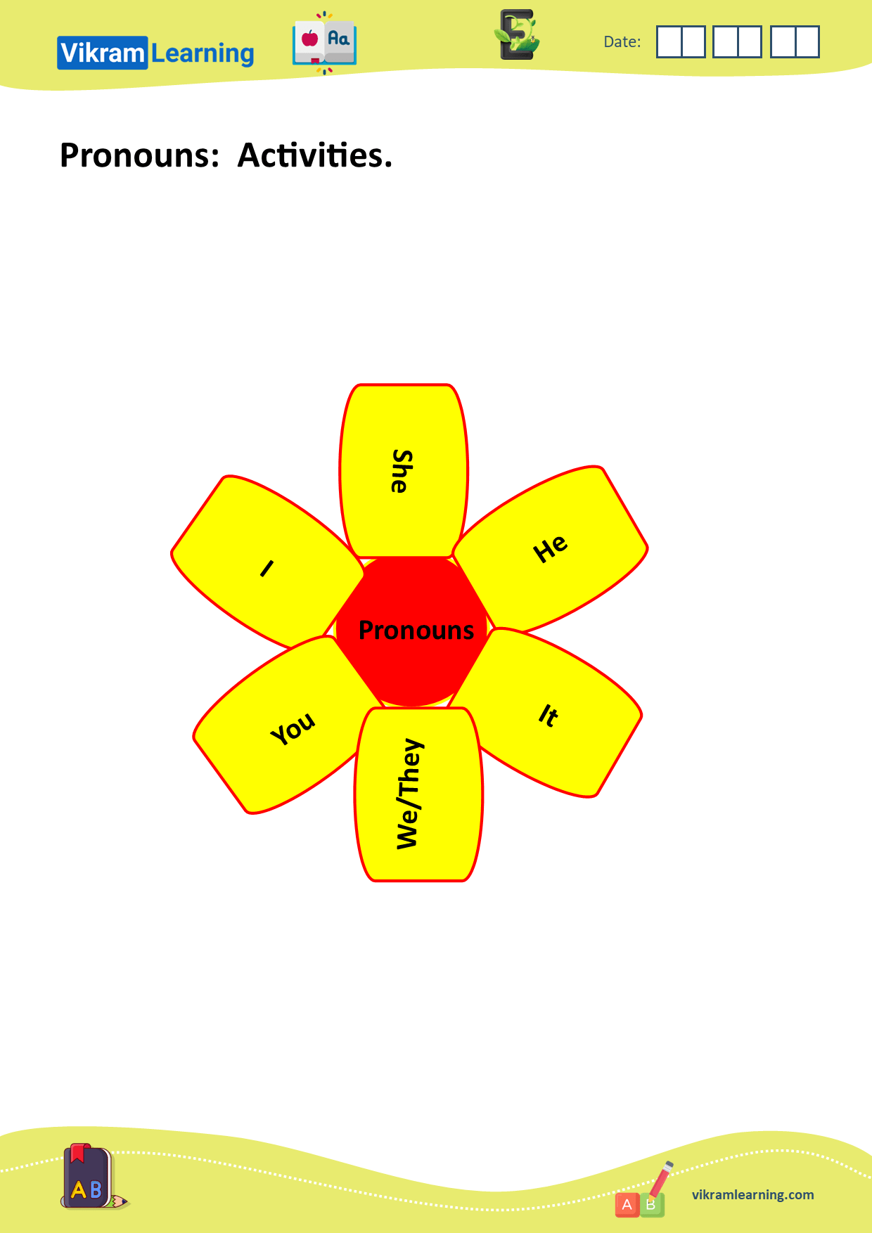 Download pronouns worksheets