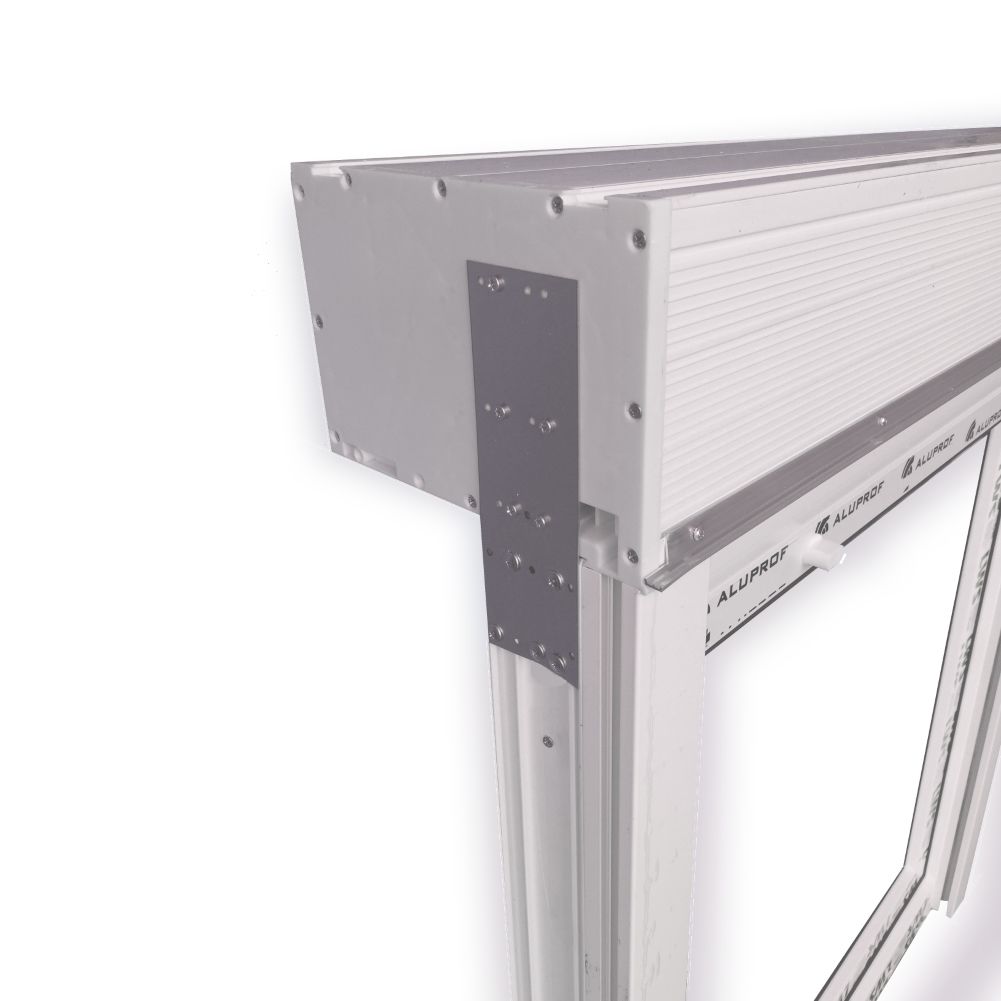 Kunststoff Fenster mit Rolladen Aufsatzrolladen montiert