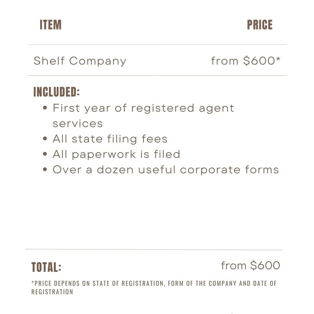 Shelf Companies for Sale