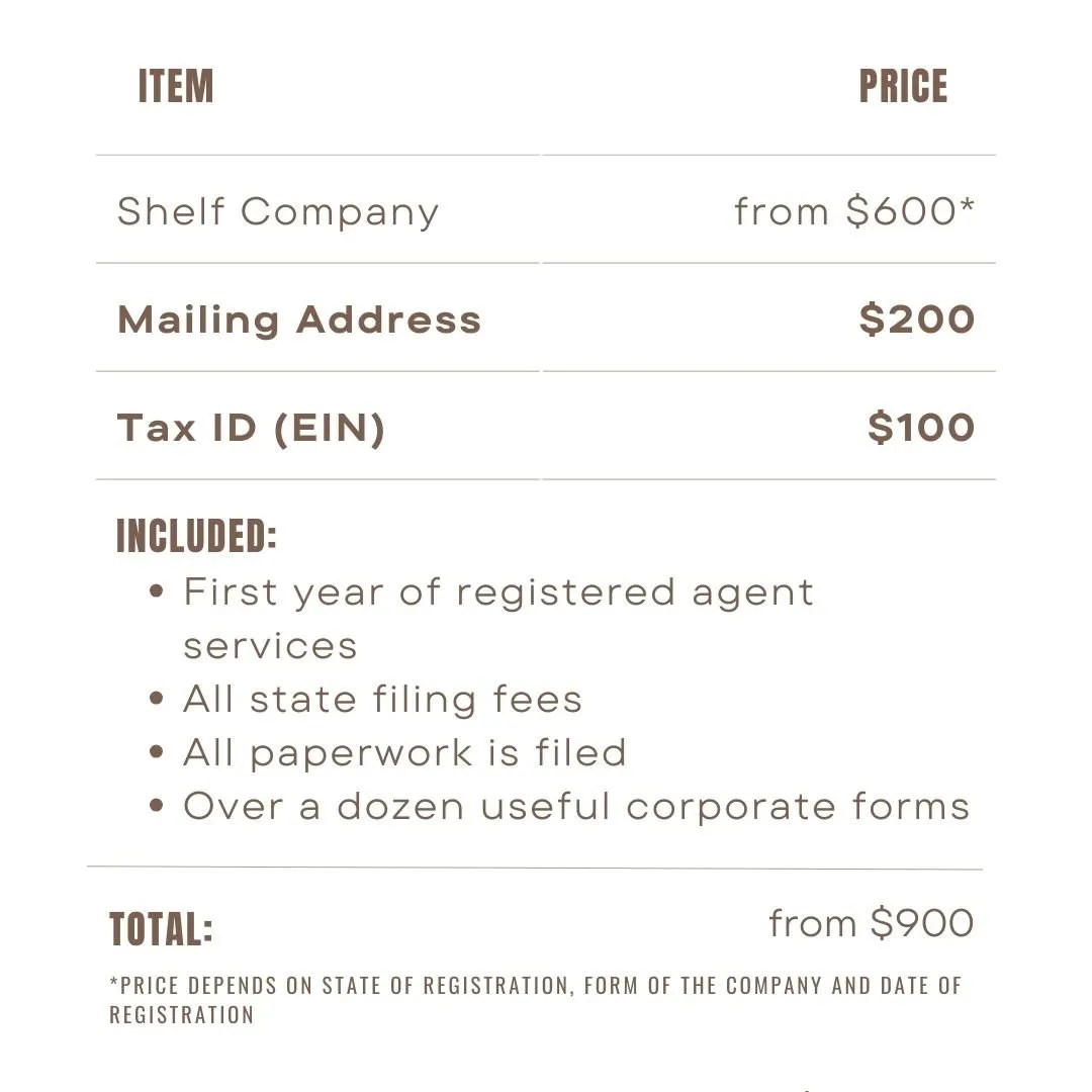 Shelf Companies for Sale