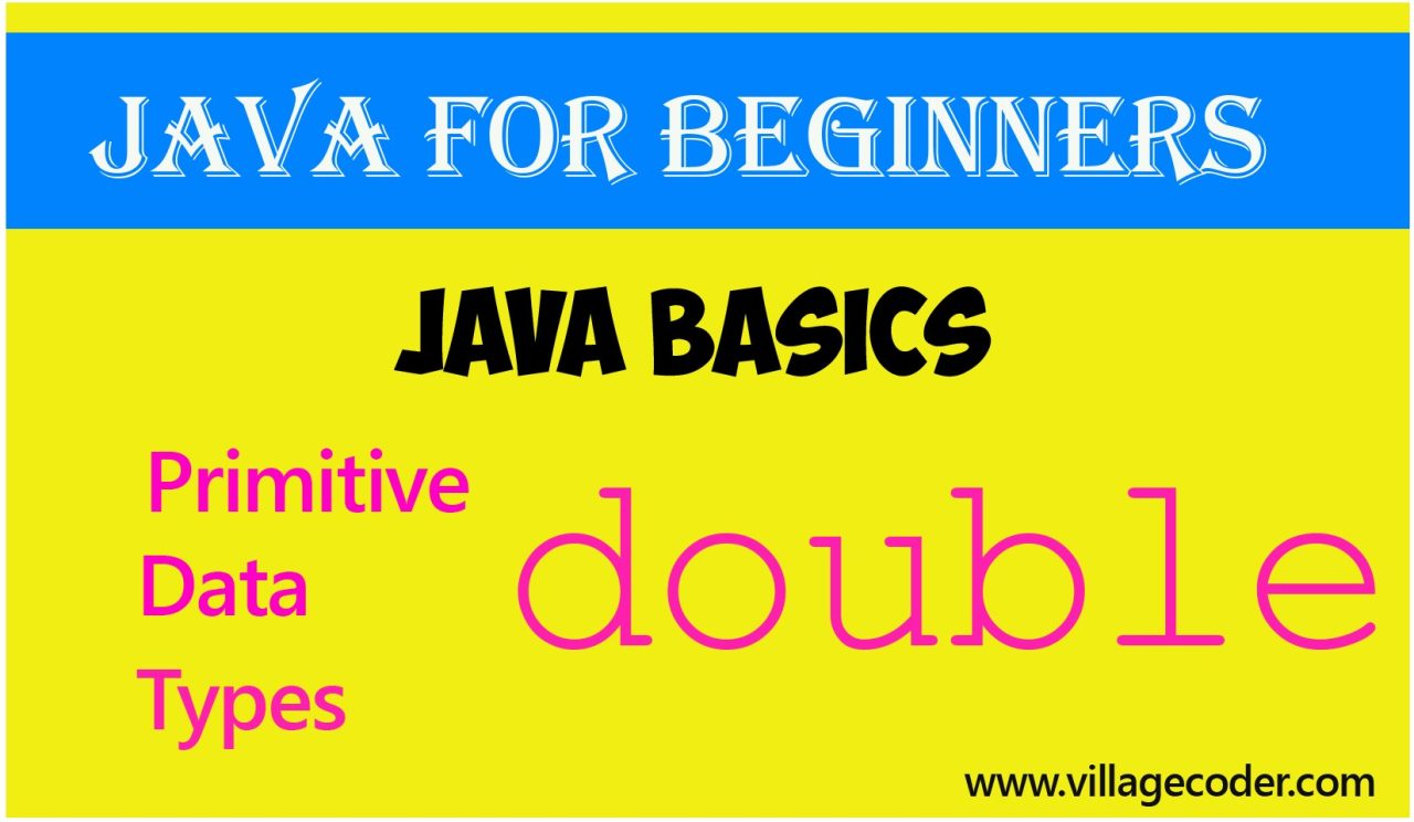 double data type in Java villagecoder