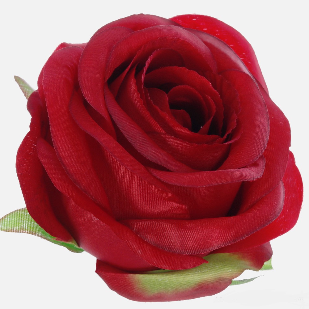 BULK Large Rose Bud Heads (Pack 12) Red Village Green