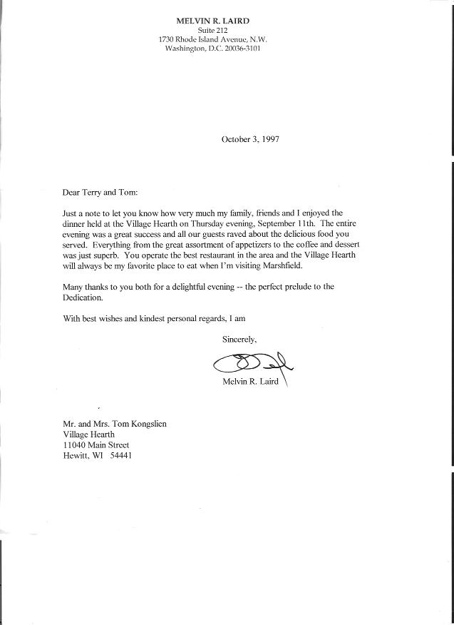 Letters of Reference