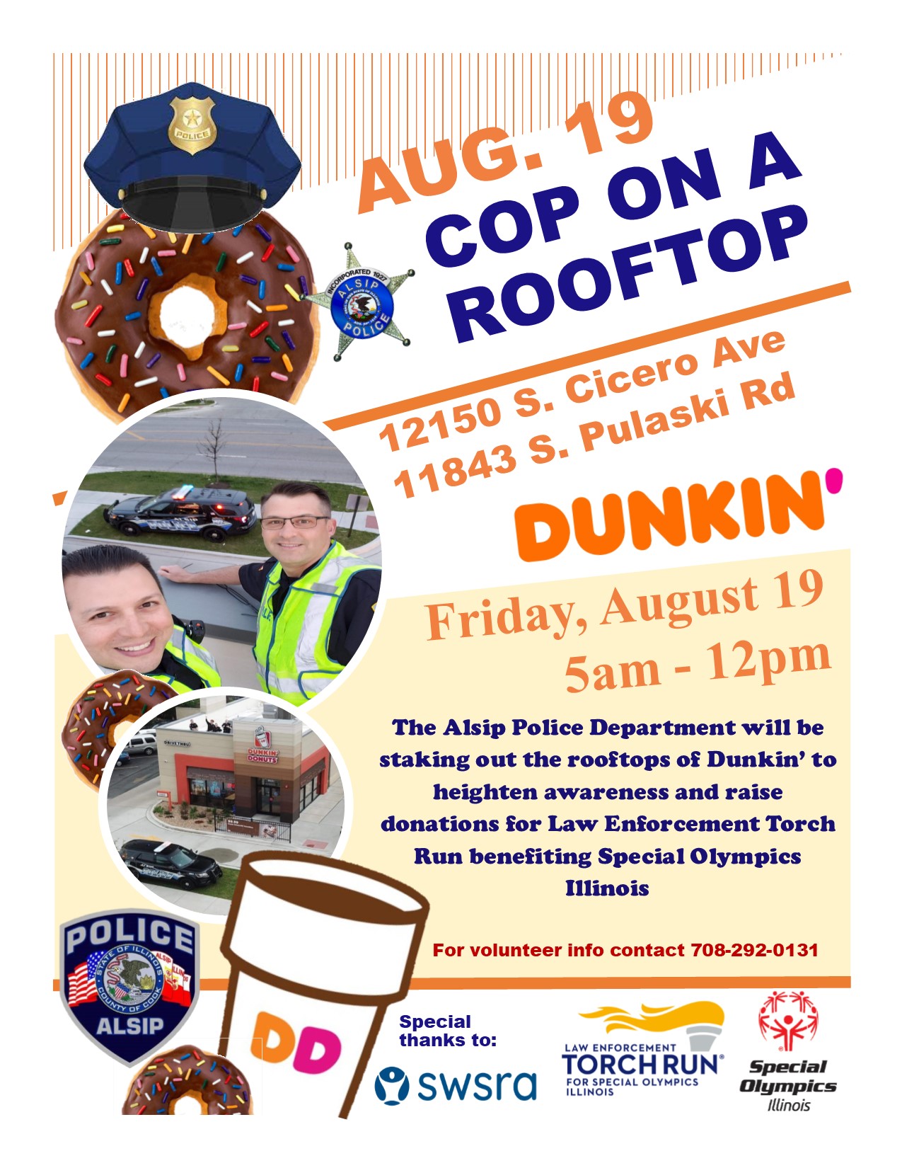 Cop On a Rooftop August 19th Village Of Alsip