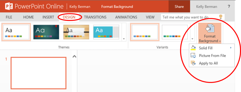 Como usar o PowerPoint Online