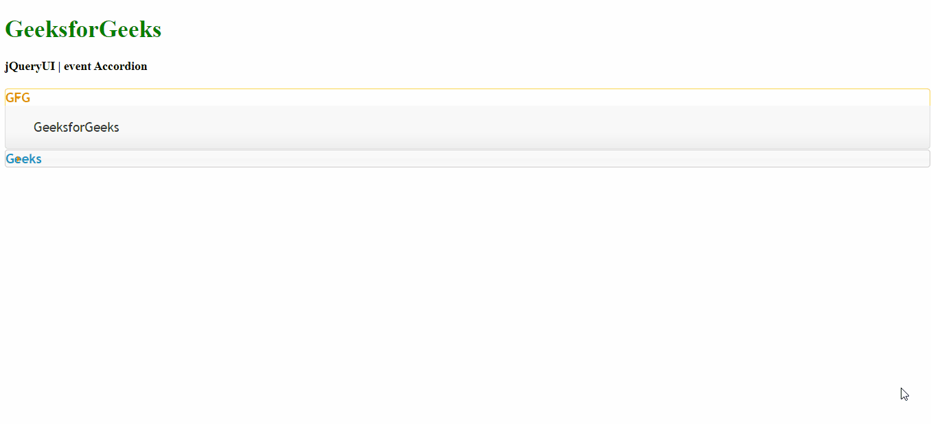 jQuery UI Accordion event用法及代码示例 纯净天空